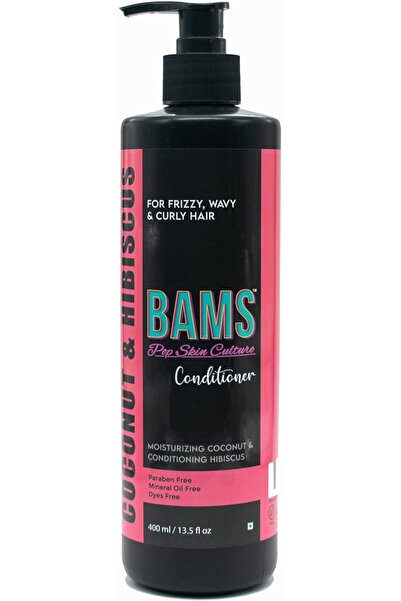 BAMS POP SKIN CULTURE بلسم مرطب للشعر المجعد بجوز الهند والكركديه