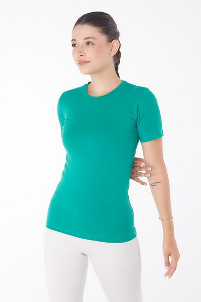 TOFİSA Short Sleeve T-Shirt Green - 25768