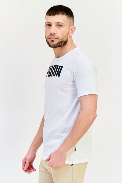 Puma Men Sportswear Fit Short Sleeves Outdoor T-Shirt, Off-White