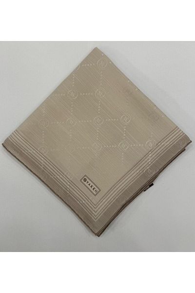 Vakko Eșarfă din mătase din bumbac monogramă 41588- nurk