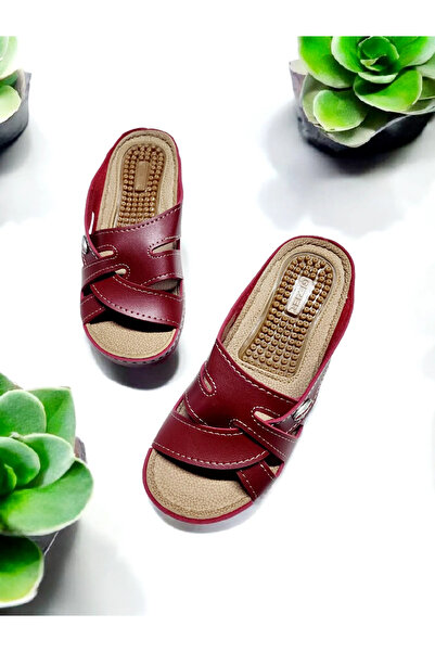 GEZER Topuk Dikeni Takviyeli Silikonlu Rahat Ev Ve Dışarı Terliği