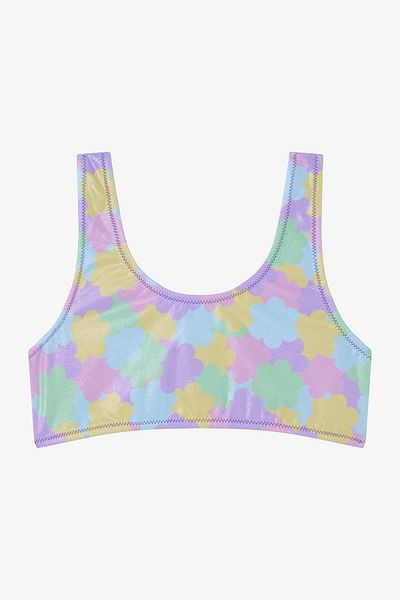 Penti Mehrfarbiges Bikini-Set mit glänzendem Blumenhalter für Mädchen