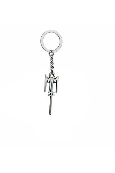 Herşey Nota Marilyn Manson Rock Metal Keychain – Unisex Design – Gift for Music Lovers