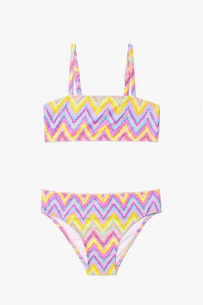 Penti Zickzack-Bandeau-Bikini-Set für Mädchen
