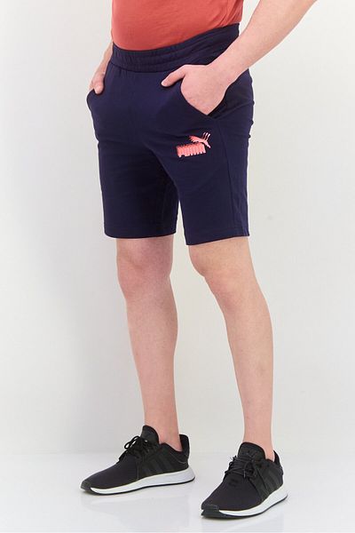 Puma Men Sportswear Fit Drawstring Outdoor Shorts, Navy