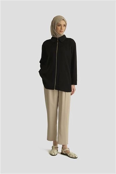 Armine Mesh Detailed Tunic 25Yd4228-1 Black