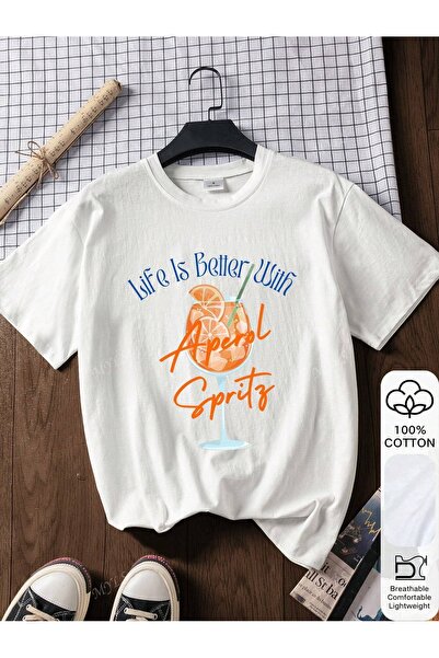 Jose Clothing تي شيرت مطبوع بأكمام قصيرة وقصة كبيرة الحجم