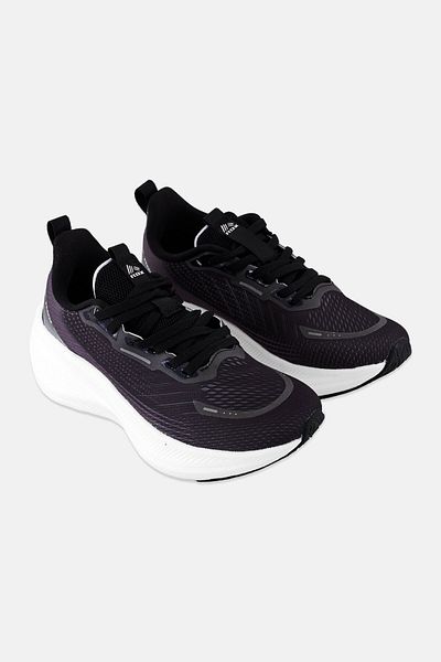 RBX Women Mesh Lace Up Running Shoes, Black