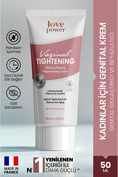 Love Power Genital Sıkılaştırıcı Krem Kadınlar İçin 50 ml Fransız Üretim Tigh...