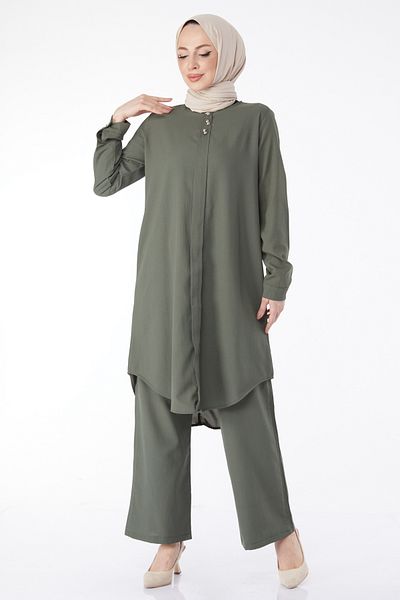 TOFİSA Tunic Trousers Khaki - 13122
