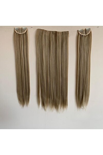 papatya peruk Ashy Auburn Straight Long Heat Styleable 3-Piece Snap Set