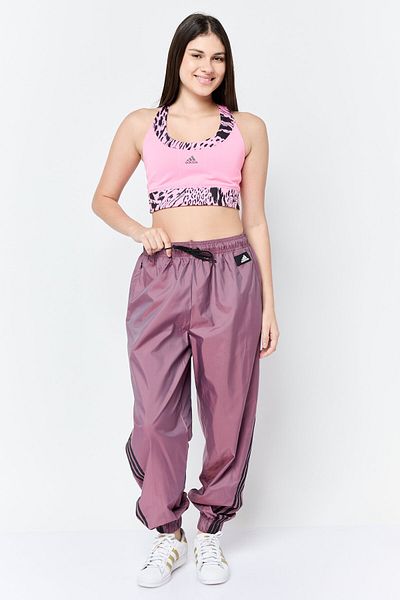 adidas Women Regular Fit Training Track Pants, Dark Purple