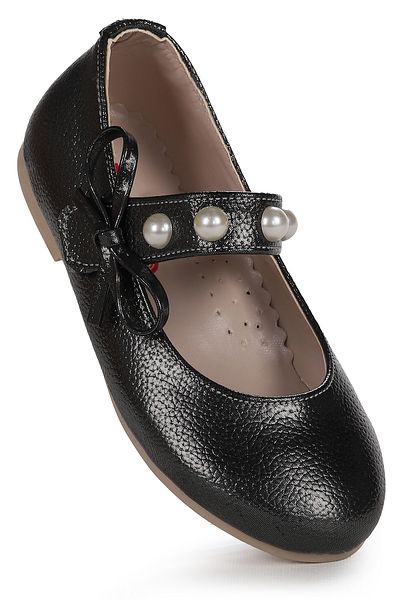 Kiko Kids Bareti Vakko Pearl Daily Velcro Girls' Ballerina Shoes