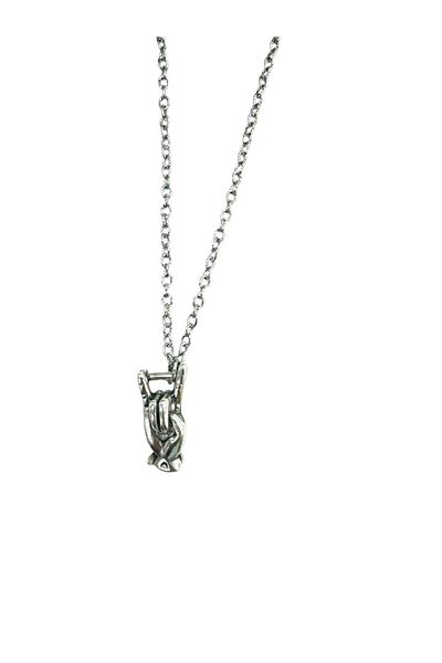 Herşey Nota Rock N Roll Hand Sign Unisex Necklace – 60 cm Metal Chain – Rock Style Jewelry