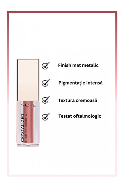 NOTE Note Cosmetics Crystalized Metallic Liquid Eyeshadow - 04 Pink Bouquet
