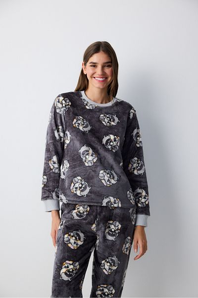Penti Sleepy Mood Pyjama-Set mit grauen Hosen