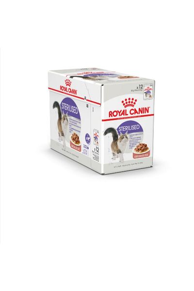Royal Canin ®   Sterilised Gravy Neutered Adult Cat Wet Food 85 Gr*12