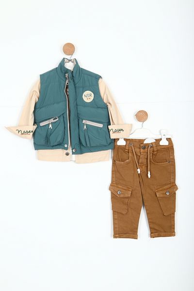 xo kids moda Boy's Top and Bottom Set 12-36 Months 11081