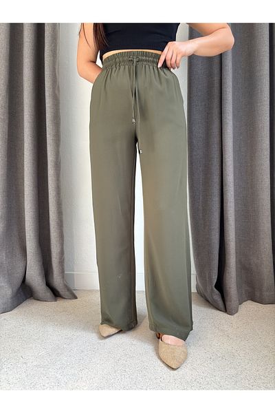 ROSSA Loose Trousers with Elastic Waist