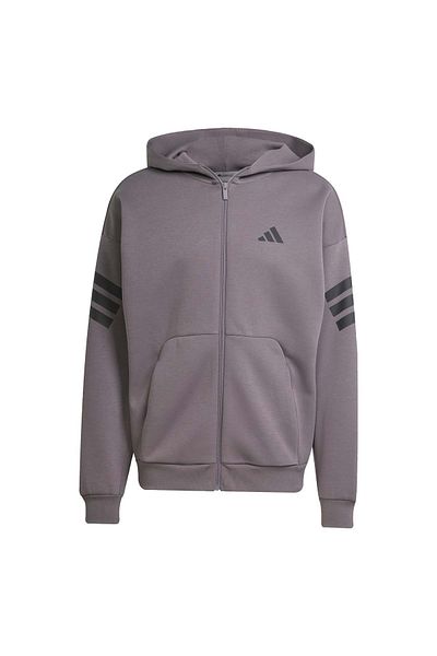 adidas M Fi 3S Fz Sweatshirt Jacket Men's Tracksuit Top Gray