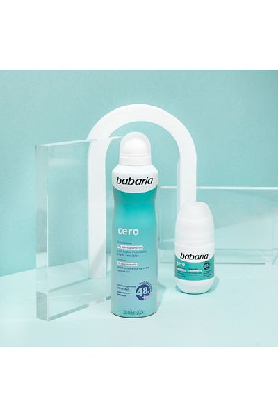 Babaria Aluminum and alcohol-free deodorant spray for sensitive skin, Cero, Babaria, 200 ml