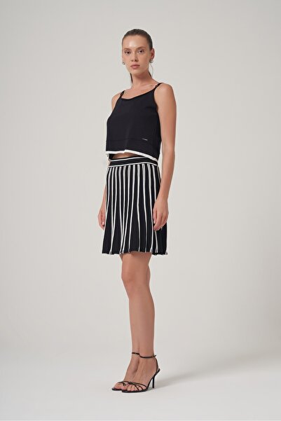 UTOPIAN Pileli Mini Etek