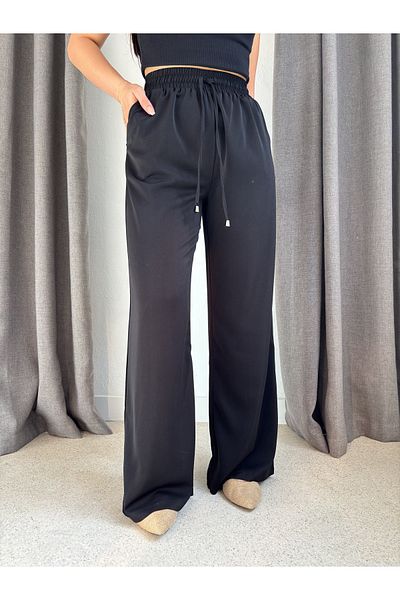 ROSSA Loose Trousers with Elastic Waist