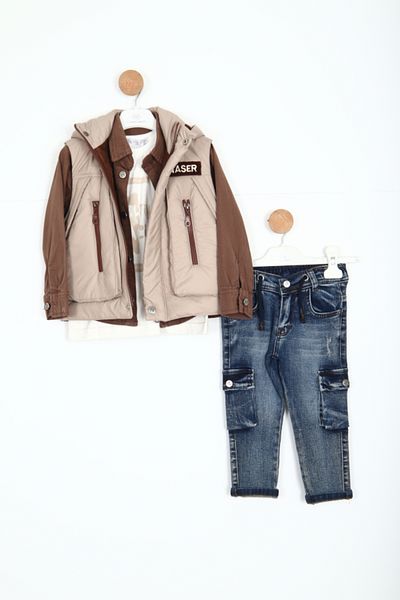 xo kids moda Boy's Top and Bottom Set 2-5 Years 12092