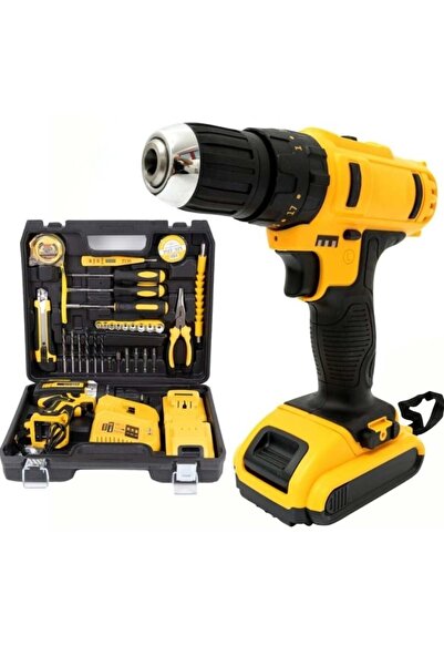 FOXMAG24 Bormasina cu percutie, cu 2 acumulatori 36V, si trusa de 30 accesori...