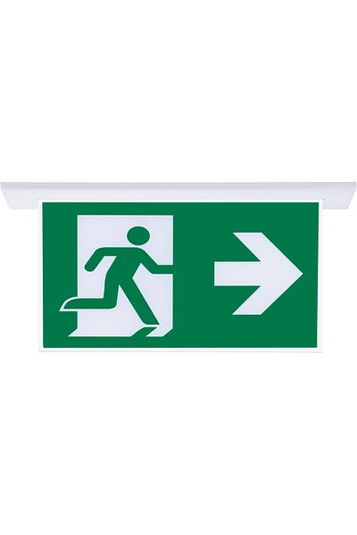 evimdeyokyok SG051-SA Reversible Emergency Direction Armature (with Flush Mounted Apparatus) Right-Left
