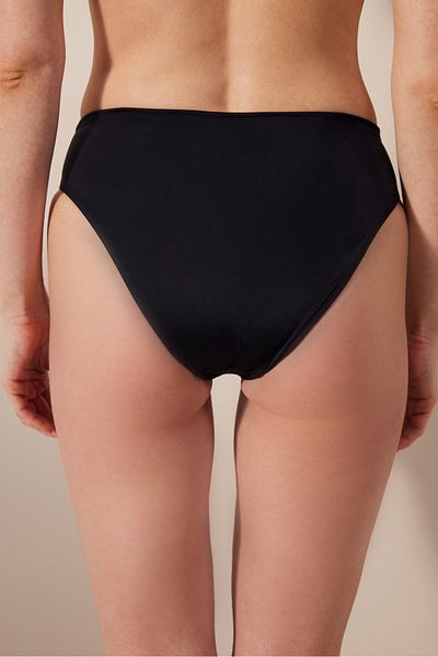 Penti Basic High Shirred Μαύρο πάτο μπικίνι