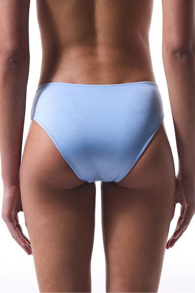 Penti Seashell Blue Gathered Bikini Bottom - Gamze Erçel Kolekdiyonu
