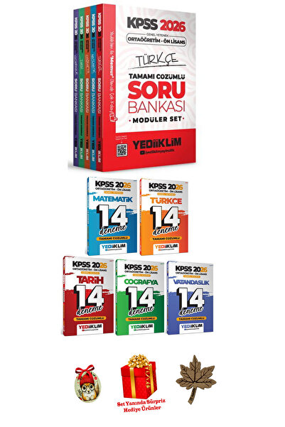 PeraMila Yediiklim 2026 Kpss Ortaöğretim Ön Lisans Soru Bankası Modüler Set 7...