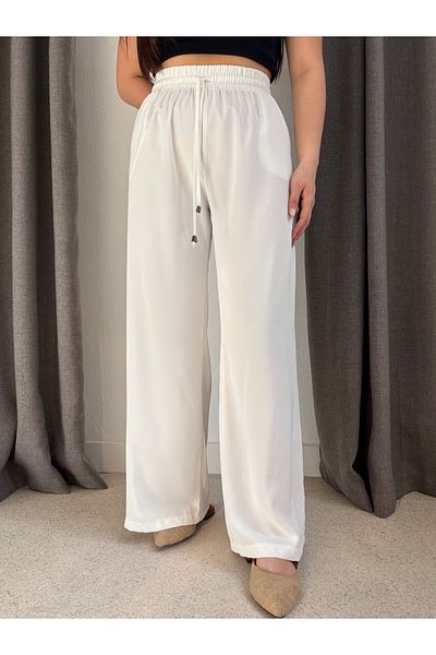 ROSSA Loose Trousers with Elastic Waist