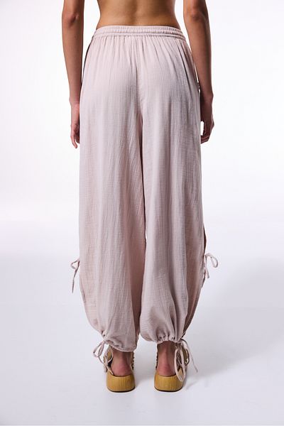 Penti Stone Color Kio Muslin Oversize Long Pants