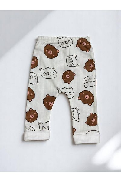 Kant Store Girl/Boy Teddy Bear Patterned Short Sleeve Body and Pajamas Set of 2