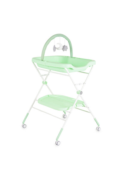 Cangaroo Αλλαξιέρα Cangaroo Croco Green – Πτυσσόμενη, με ράφια, ρόδες και παι...