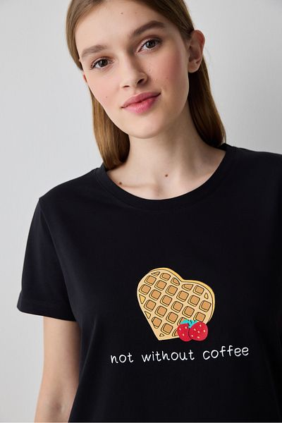 Penti Schwarzes Pyjama-Set ohne Kaffeehose