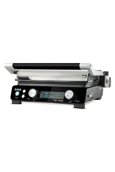 Zass ZDG 10 multifunctional digital grill, 2000W, plate to 180°, plate size 43x40 cm Non-stick grill