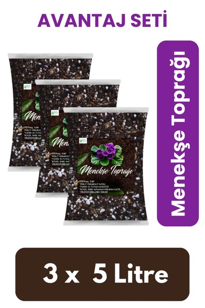 Plant Home Power Mix 15 Litre Menekşe Toprağı - Sardunya Ve Salon Bitkisi Top...