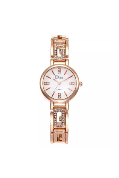 DİSU Ceas de damă Disu Cross din aur roz