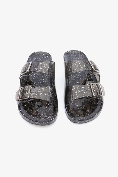 Penti Glitter Jelly Black Slippers