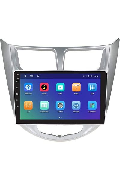 fabrik Car Stereo Full Touch Screen Player For Hyundai Accent 2011 2017 with Android System,IPS Scre
