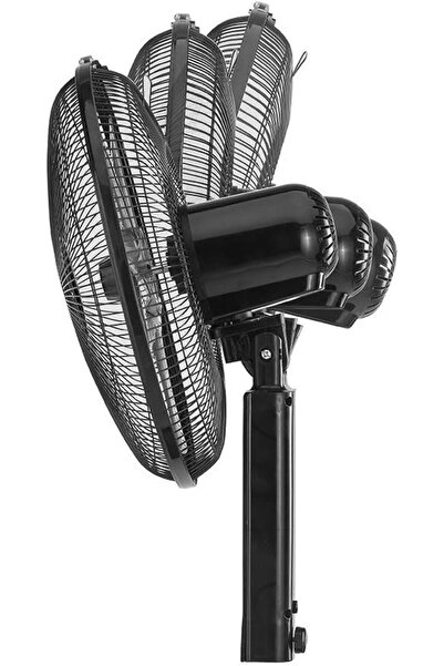 007 مروحة ستاند من بلاك+ديكر، ١٦ بوصة، ٦٠ واط، دوران ٩٠ درجة، ٣ سرعات، ٥ شفرات، ارتفاع قابل للتعديل، جهاز تحكم عن بعد