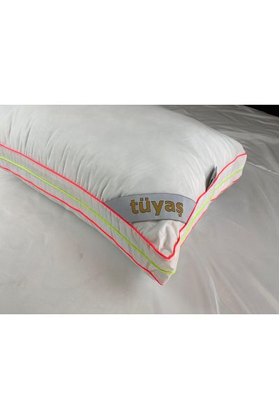 Tüyaş Kangaroo Pillow. Height Adjustable, Microgel Filling, Triple Highlighter Piping. 50X70Cm