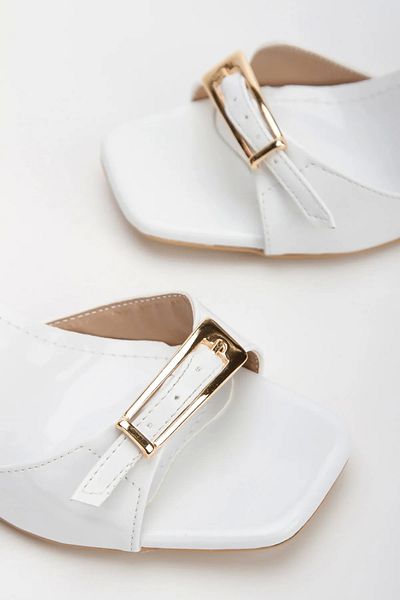 mermaid shoes Women's Thin Heeled Summer Shoes with Stylish Buckle on the Front