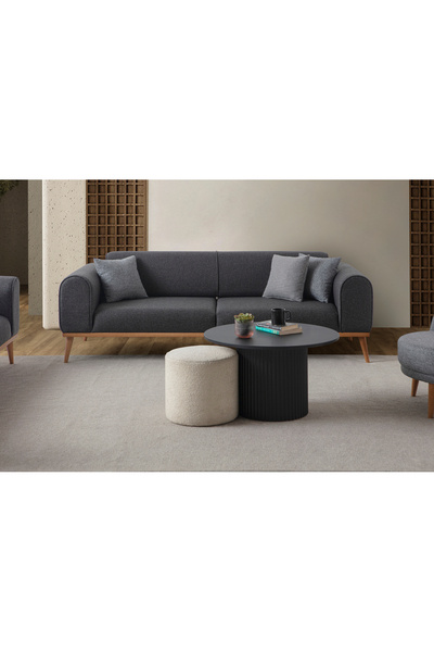 Haliloğlu Paris 3+3 Koltuk Takımı Antrasit