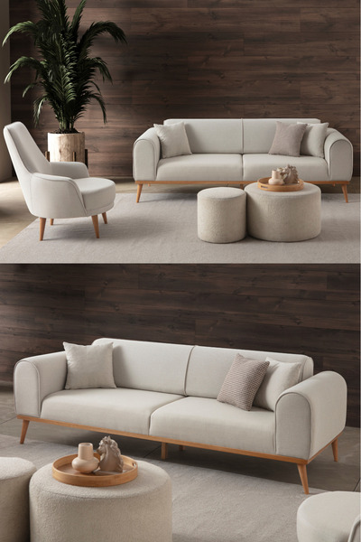 Haliloğlu Paris 3+1 Koltuk Takımı Bej Renk