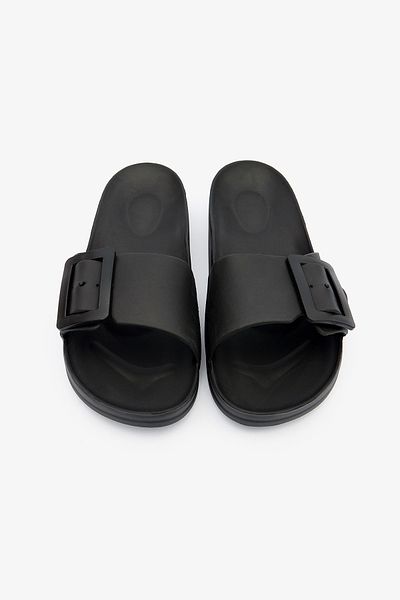 Penti Big Buckle Black Slippers