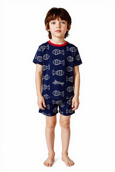 Penti Set pijama cu pește pentru băiat